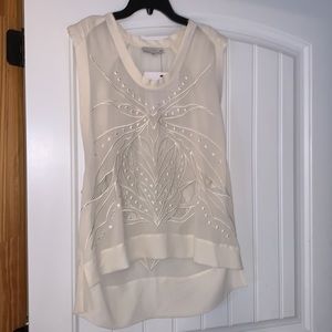 Iro Embroidered Scoop Neck Sleeveless Top 👚 Size S / US4, FR36 🤩 SCC